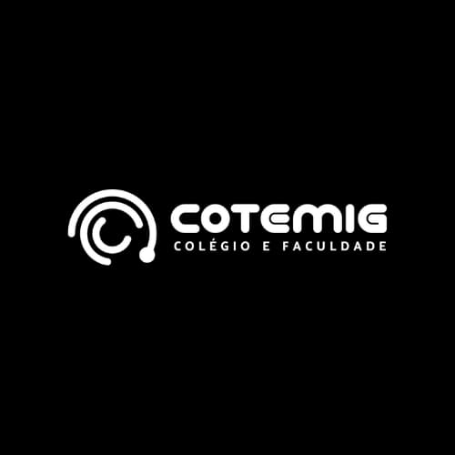 Logo do COTEMIG com vários circulos à esquerda e a palavra COTEMIG escrita à direita